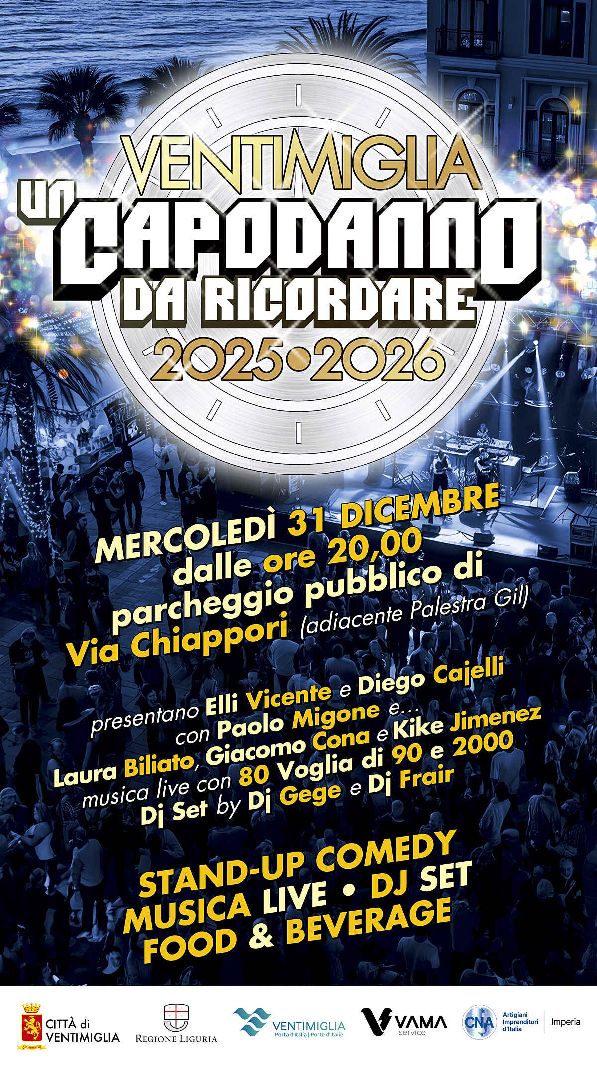 Ventimiglia un Capodanno da ricordare 2025/2026